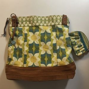 Fossil Bag/Book bag NWOT Comes with Small pouch